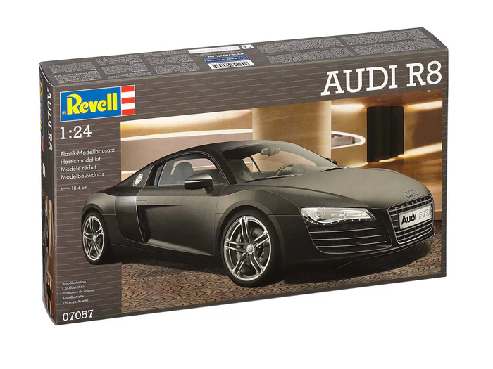 Revell 07057 Audi R8 plastikový model auta 1:24, 106 dielov
