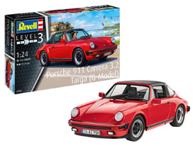Revell 07689 Porsche 911 Carrera 3.2 Targa plastikový model auta 1:24, 114 dielov