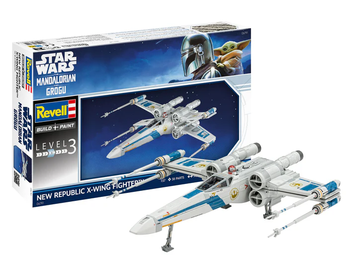 Revell 06791 StarWars New Republic X-Wing Fighter™ plastikový model vesmírnej lode 1:57, 38 dielov