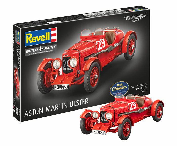 Revell 07751 Aston Martin Ulster Revell Classics plastikový model auta 1:32, 72 dielov