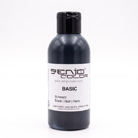 Senjo Color farba čierna pre bodypainting a tetovanie, 75ml