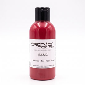 Senjo Color farba červená pre bodypainting a tetovanie, 75ml