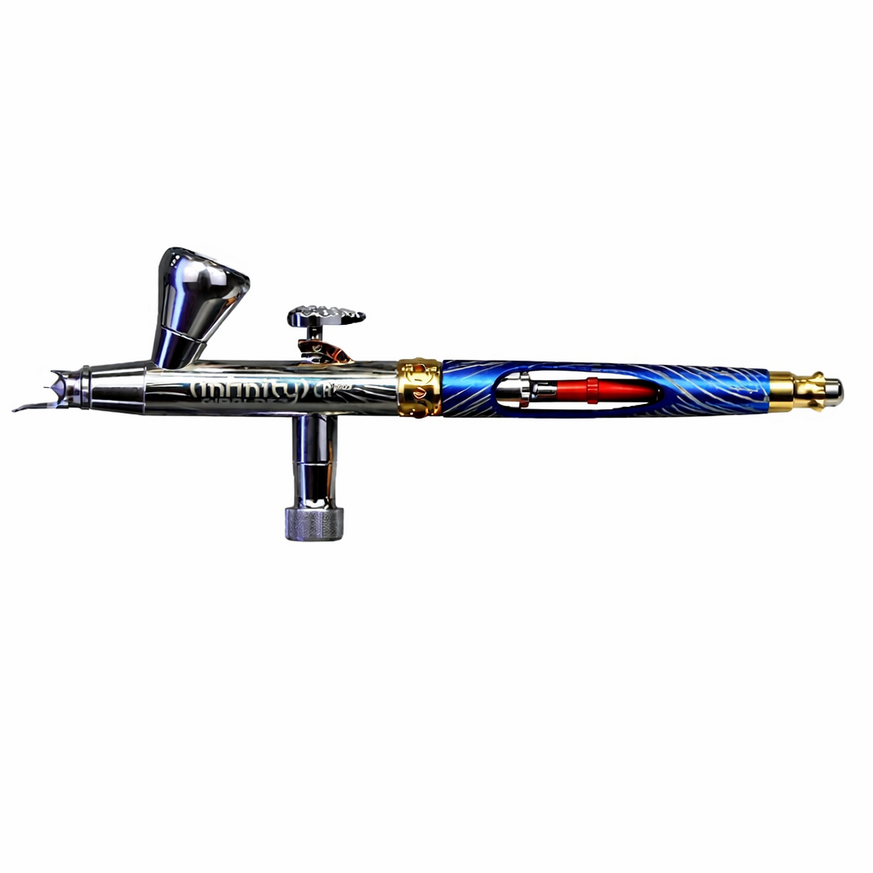 Airbrush striekacia pištoľ HARDER & STEENBECK Giraldez MKII INFINITY CRplus 2in1 Titanium, Titanová tryska 0,25+044mm, model 2026