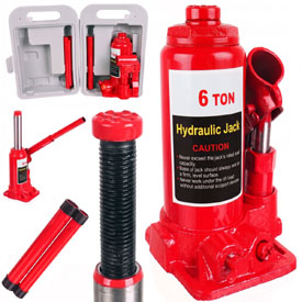 Zdvihák hydraulický 6T, výška zdvihu 196 - 388mm, KolorTech v kufríku