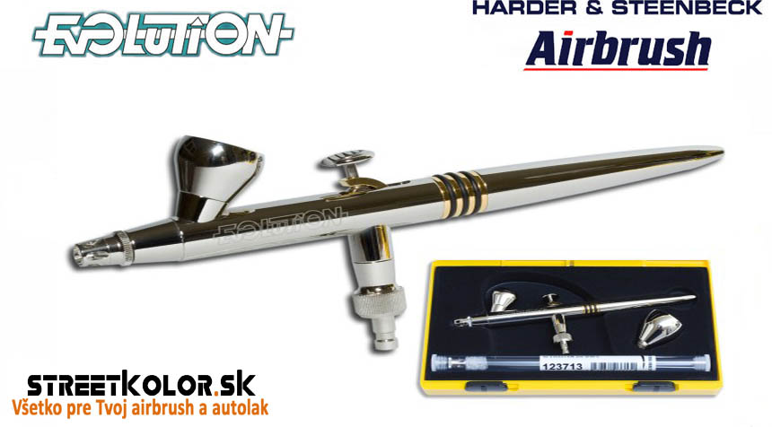 Airbrush striekacia pištoľ HARDER & STEENBECK Evolution 2v1, 0,2+0,4mm
