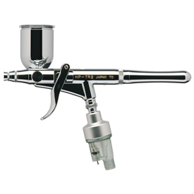 Iwata Revolution HP-TR2 0,5 mm pištoľová airbrush pištoľ s bočným plnením + odkaľovací filter a mazivo