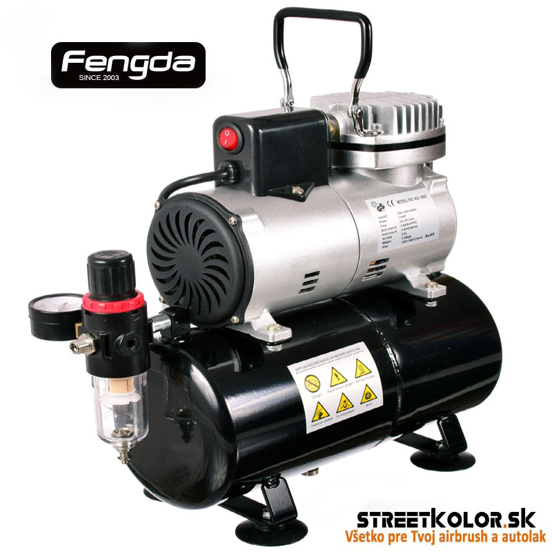 Airbrush kompresor FENGDA ® LS-186S s 3l vzdušníkom
