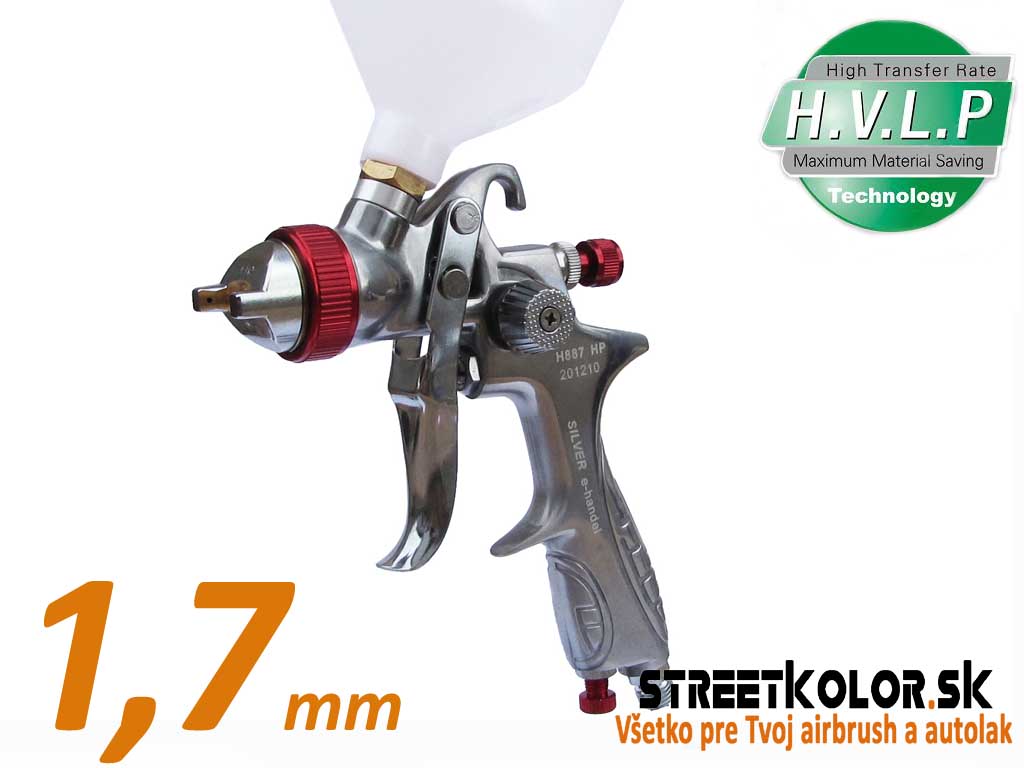 Striekacia pištoľ Auarita H-887P HVLP 1,7 mm (170-300/min.)