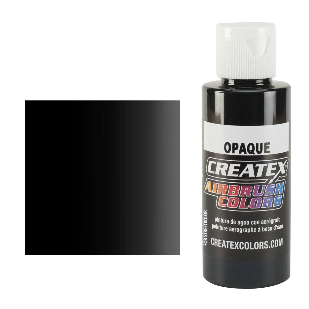 CreateX Čierna 5211 Nepriehľadná 60ml airbrush farba