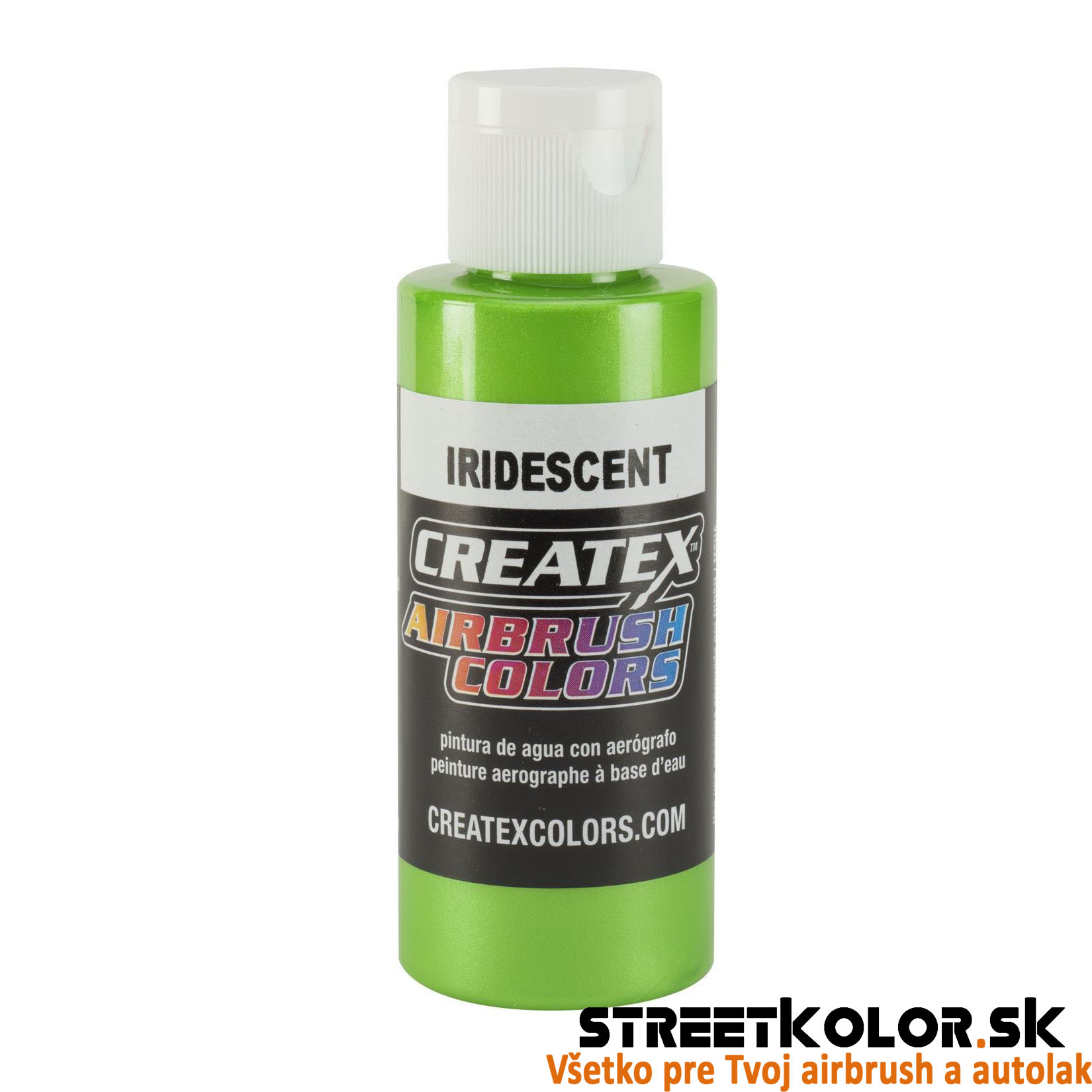 CreateX Zelená 5507 Dúhová 120 ml airbrush farba