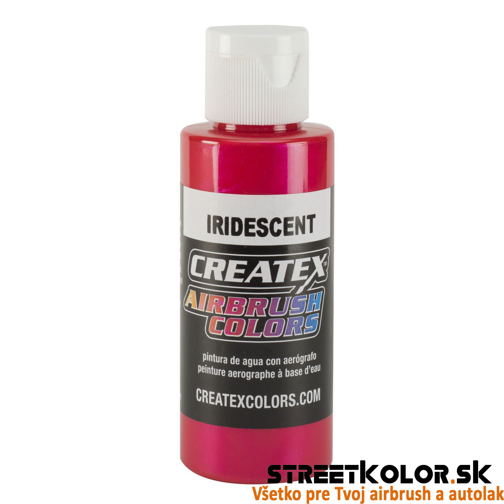CreateX Červená 5501 Dúhová 120 ml airbrush farba