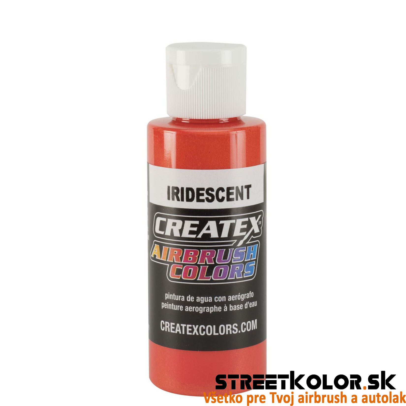 CreateX Jasne Červená 5502 Dúhová 120 ml airbrush farba