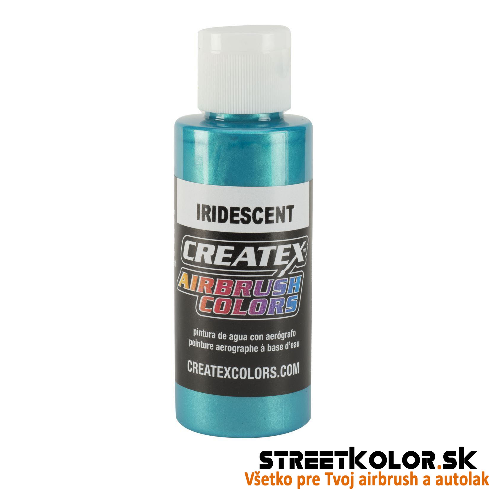 CreateX Tyrkysová 5504 Dúhová 120 ml airbrush farba