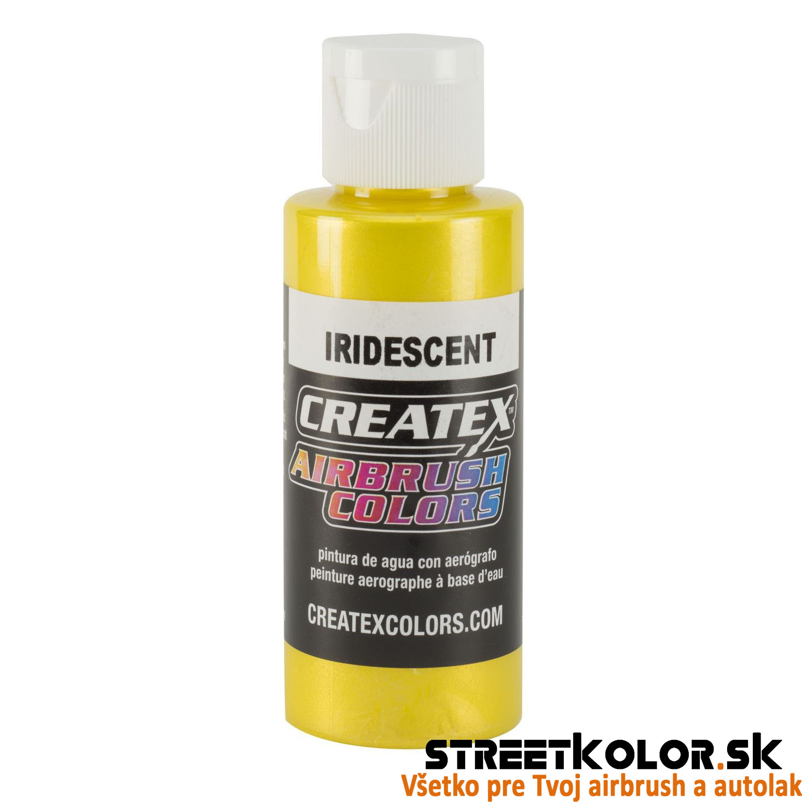 CreateX Žltá 5503 Dúhová 120 ml airbrush farba