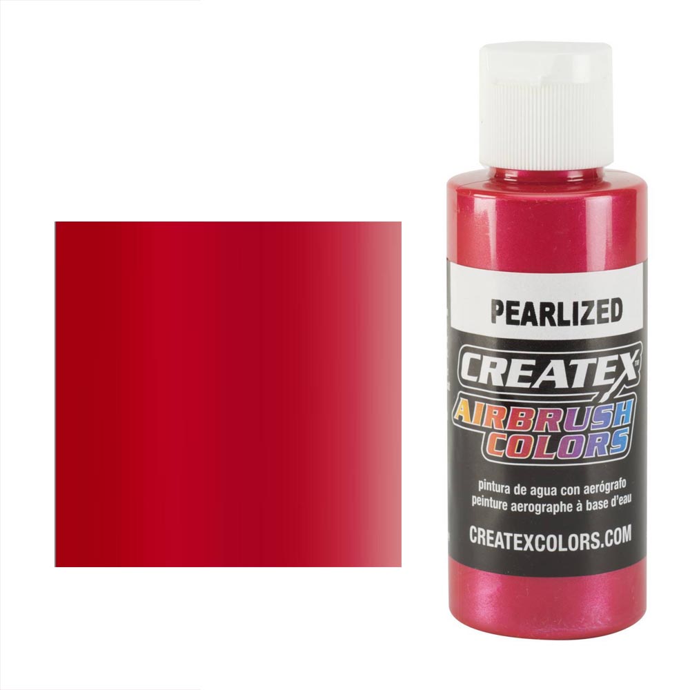 CreateX 5309 Červená Perleťová airbrush farba 60 ml