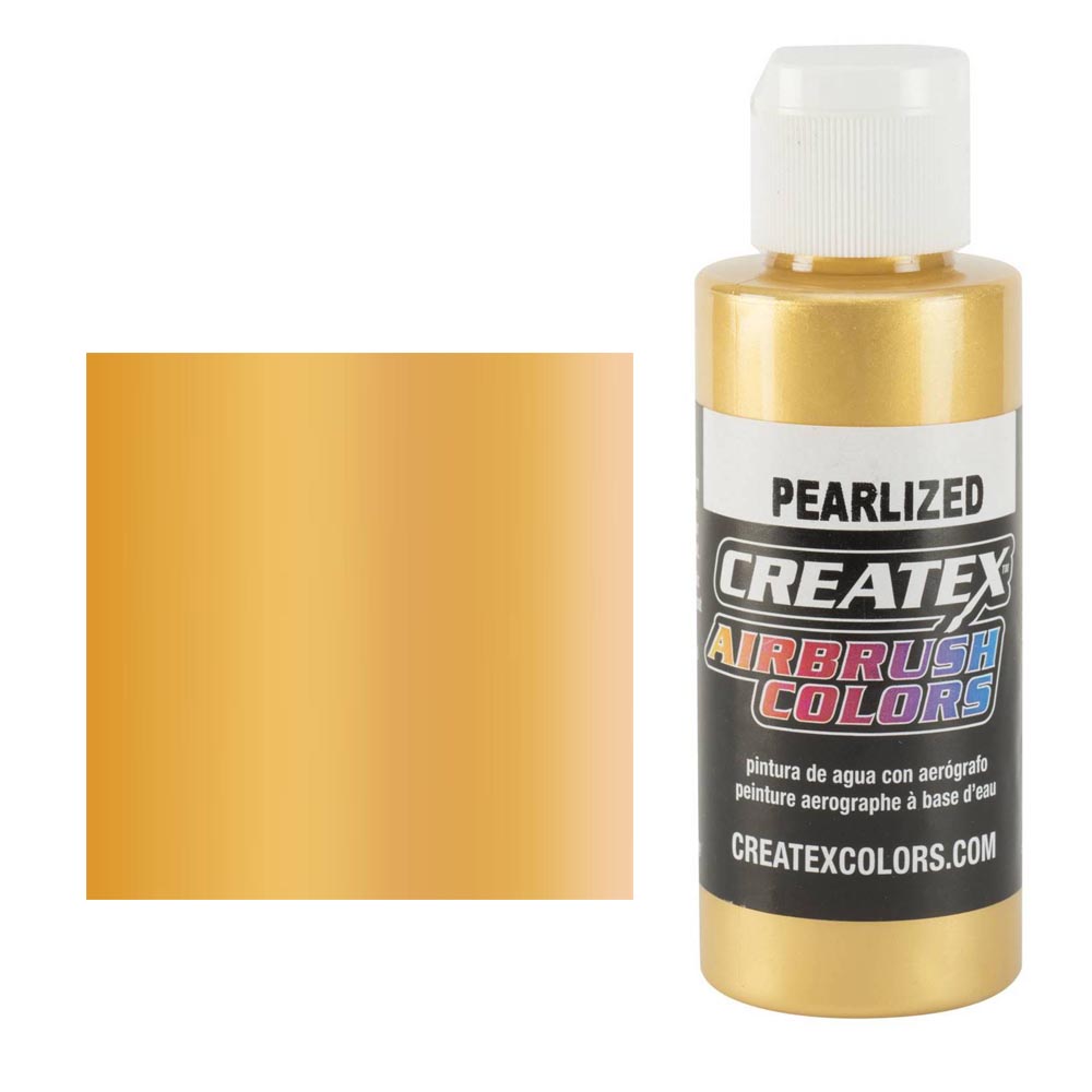 CreateX 5307 Saténovo Zlatá Perleťová airbrush farba 60 ml