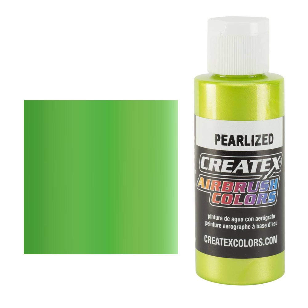 CreateX 5313 Limetkovo Zelená Perleťová airbrush farba 60 ml