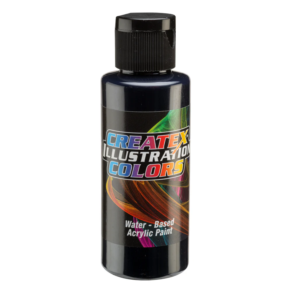Ilustračná Šedá airbrush farba CreateX 60 ml – 5066 Transparent Paynes Grey