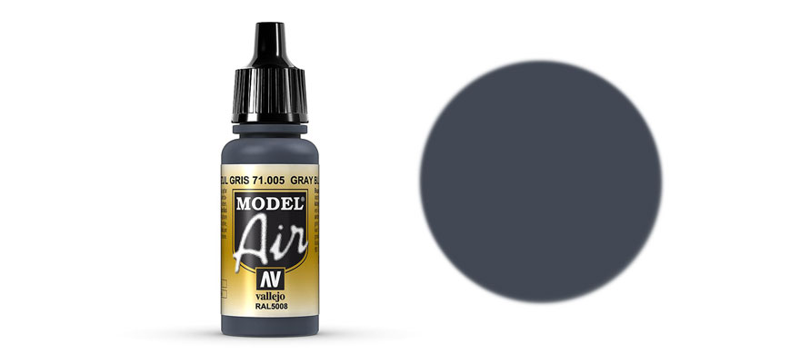 Vallejo 71.005 sivomodrá akrylová airbrush farba 17 ml