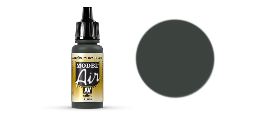 Vallejo 71.021 čiernozelená akrylová airbrush farba 17 ml
