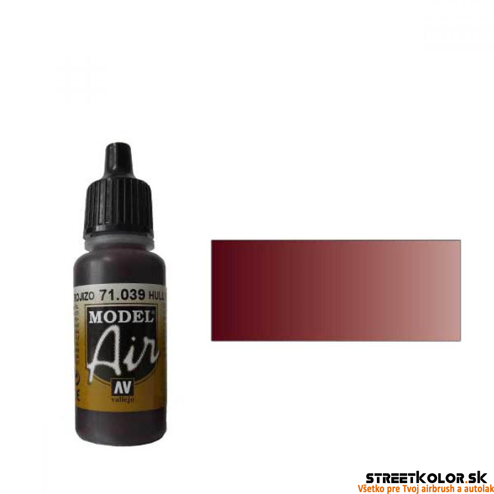 Vallejo 71.039 hnedočervená airbrush farba 17 ml