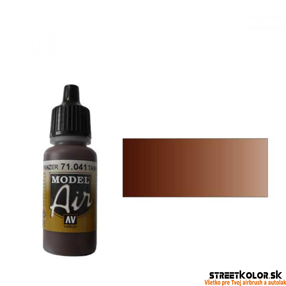 Vallejo 71.041 kovová hnedá airbrush farba 17 ml