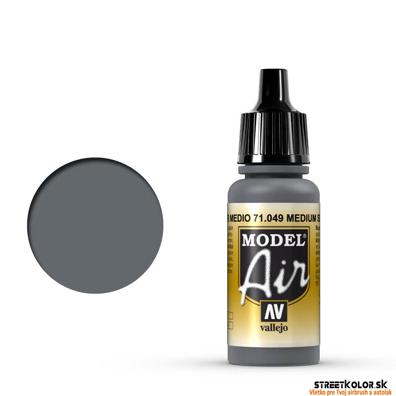 Vallejo 71.049 sivá morská airbrush farba 17 ml