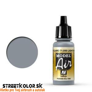 Vallejo 71.050 sivá svetlá airbrush farba 17 ml