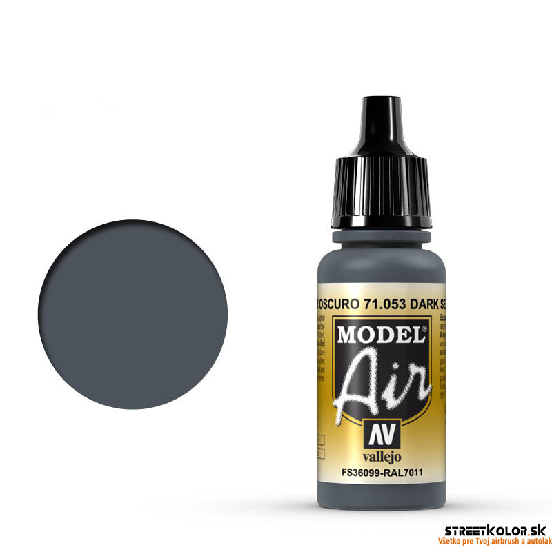 Vallejo 71.053 tmavosivá morská airbrush farba 17 ml