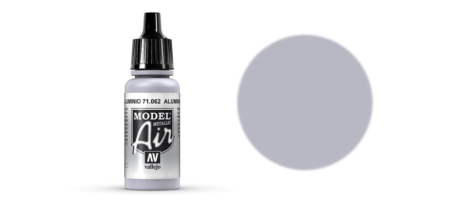 Vallejo 71.062 hliníková metalická airbrush farba 17 ml