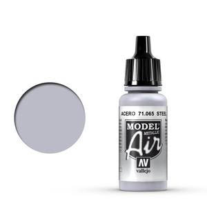 Vallejo 71.065 oceľová metalická airbrush farba 17 ml