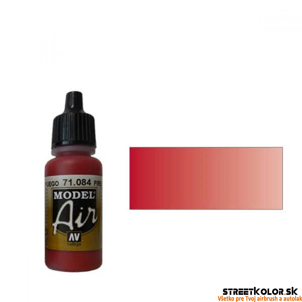 Vallejo 71.084 ohnivočervená airbrush farba 17 ml