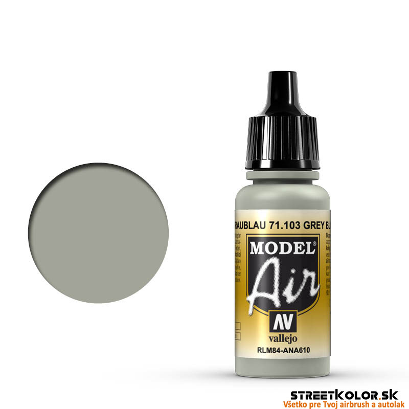 Vallejo 71.103 sivomodrá airbrush farba 17 ml