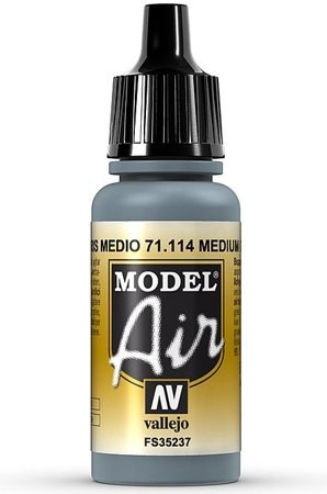 Vallejo 71.114 sivá airbrush farba 17 ml