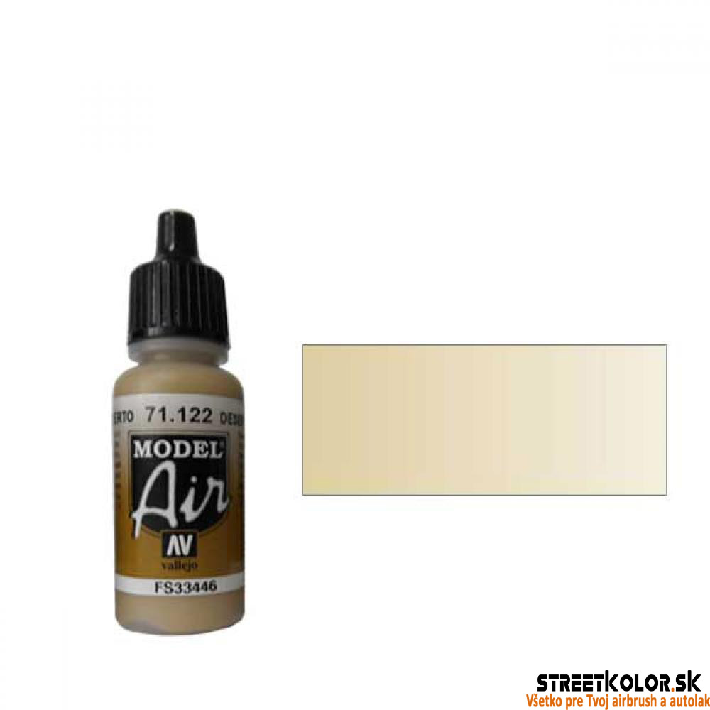 Vallejo 71.122 svetlohnedá airbrush farba 17 ml