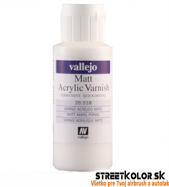 Vallejo 26.518 akrylový matný lak pre Airbrush farby 60 ml