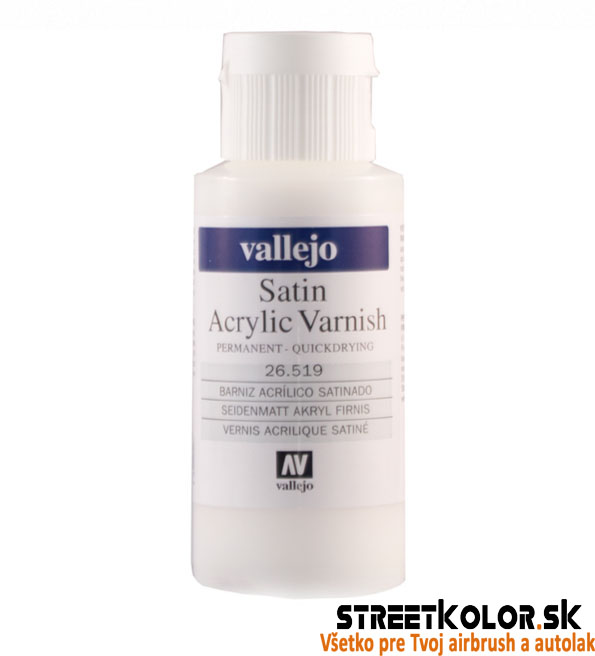 Vallejo 26.519 akrylový saténový lak pre Airbrush farby 60 ml