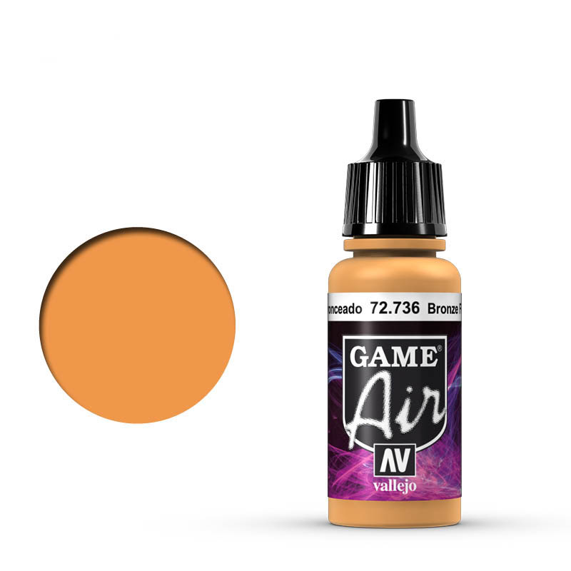 Vallejo 72.736 GameAir bronzovo telová airbrush farba 17 ml