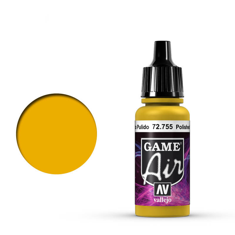Vallejo 72.755 GameAir lesklá zlatá airbrush farba 17 ml