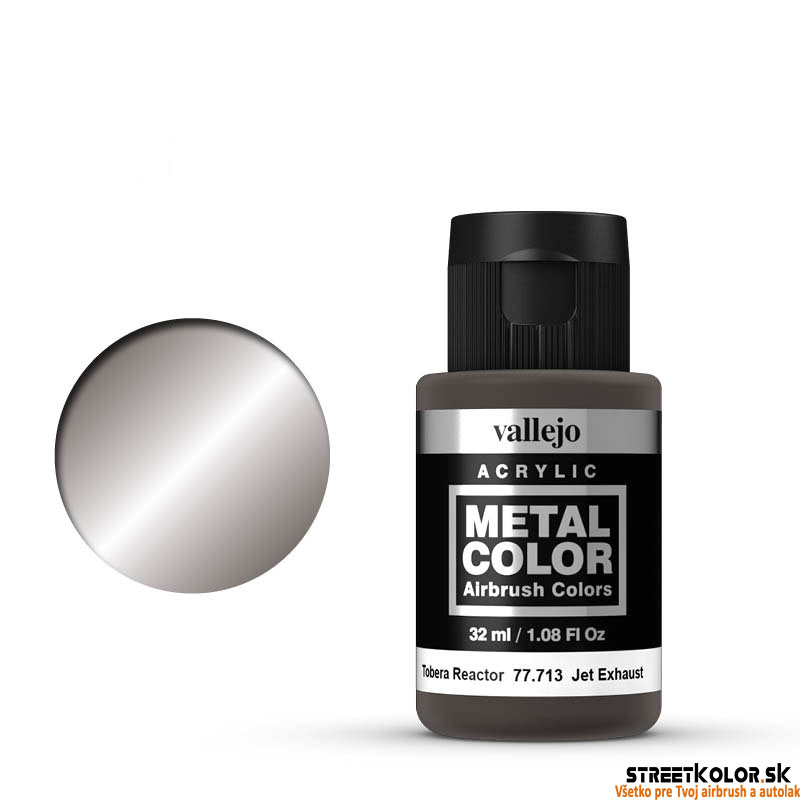 Vallejo 77.713 šedá metalická AirBrush farba 32 ml