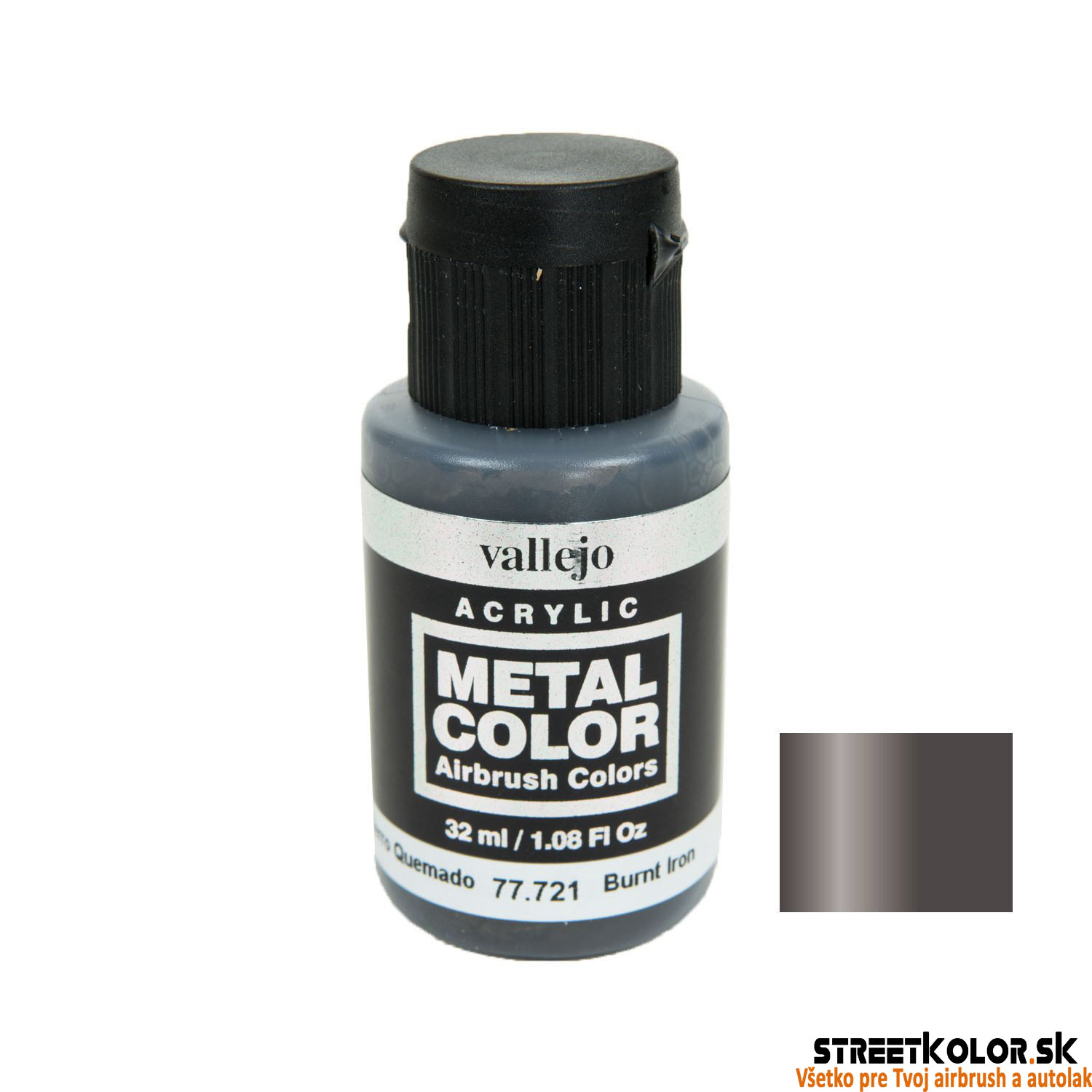 Vallejo 77.721 železná metalická AirBrush farba 32 ml