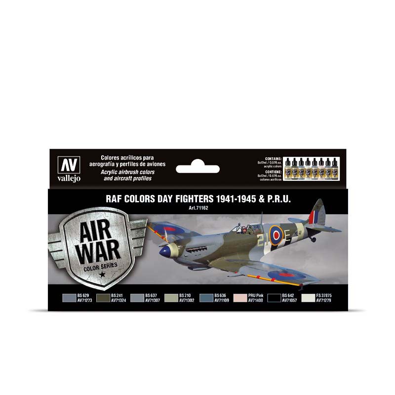 Vallejo 71.162 sada airbrush farieb Day Fighters 1941-1945 8x17 ml