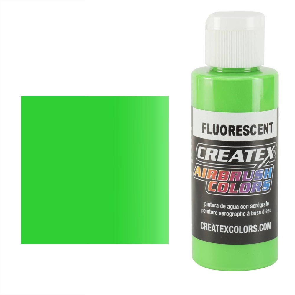 CreateX 5404 Zelená Fluorescenčná airbrush farba 60ml