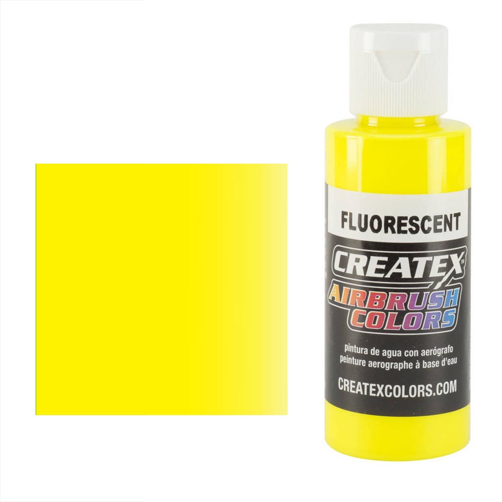 CreateX 5405 Žltá Fluorescenčná airbrush farba 60ml