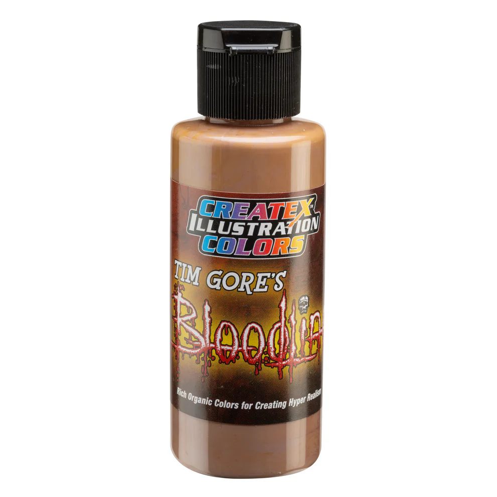 Ilustračná Olivovo zlatá tmavá airbrush farba CreateX 60 ml – 5018 Lifeline Deep Olive Gold