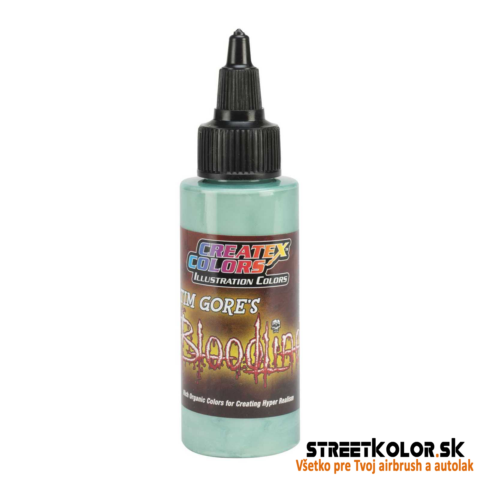 Ilustračná Studená modrá airbrush farba CreateX 30 ml