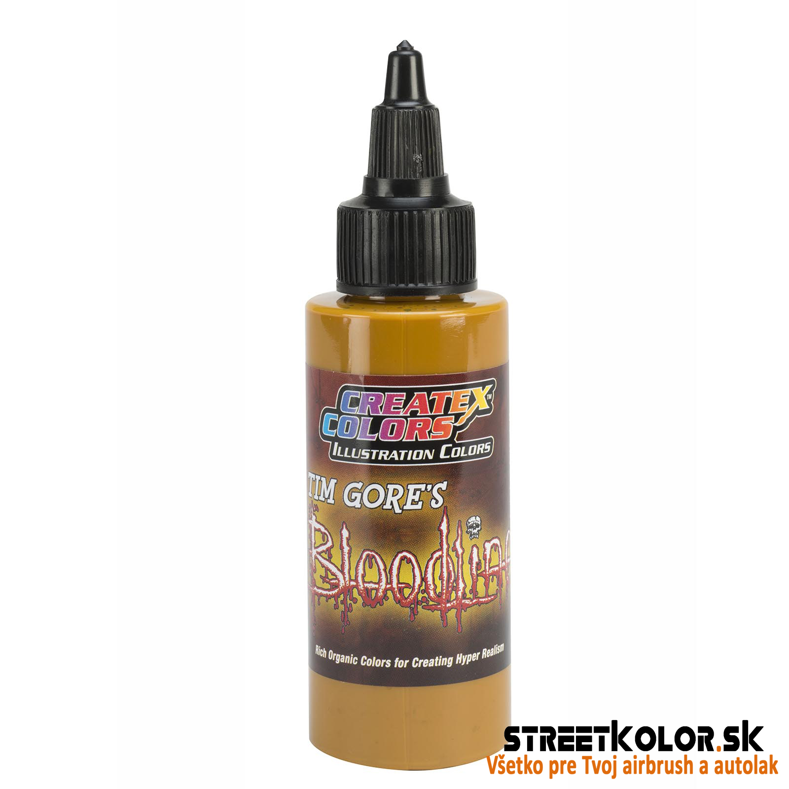 Ilustračná Okrová airbrush farba CreateX 30 ml