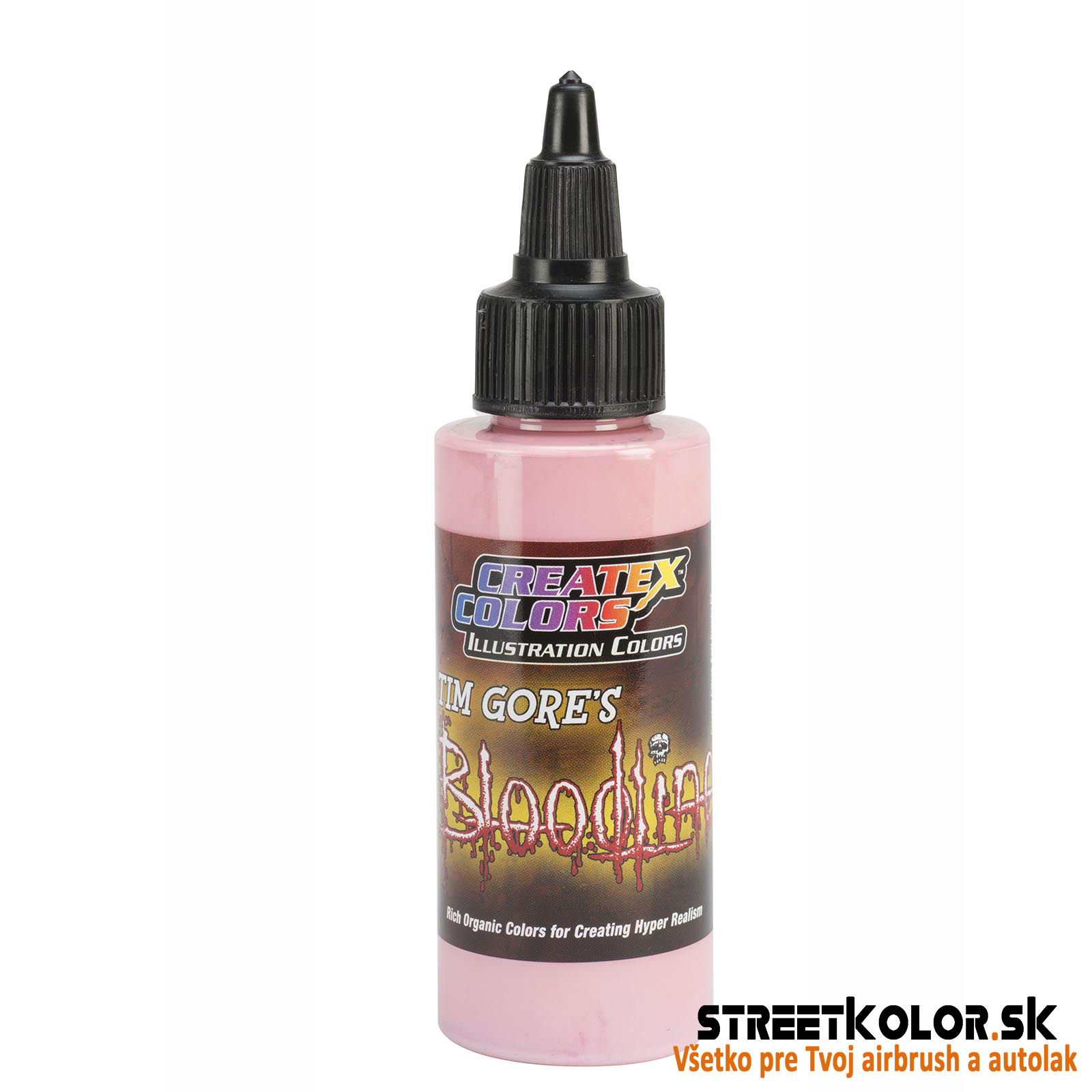 Ilustračná Ružová airbrush farba CreateX 30 ml