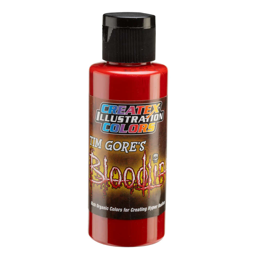 Ilustračná Červená airbrush farba CreateX 60 ml – Illustration Bloodline Red 5039