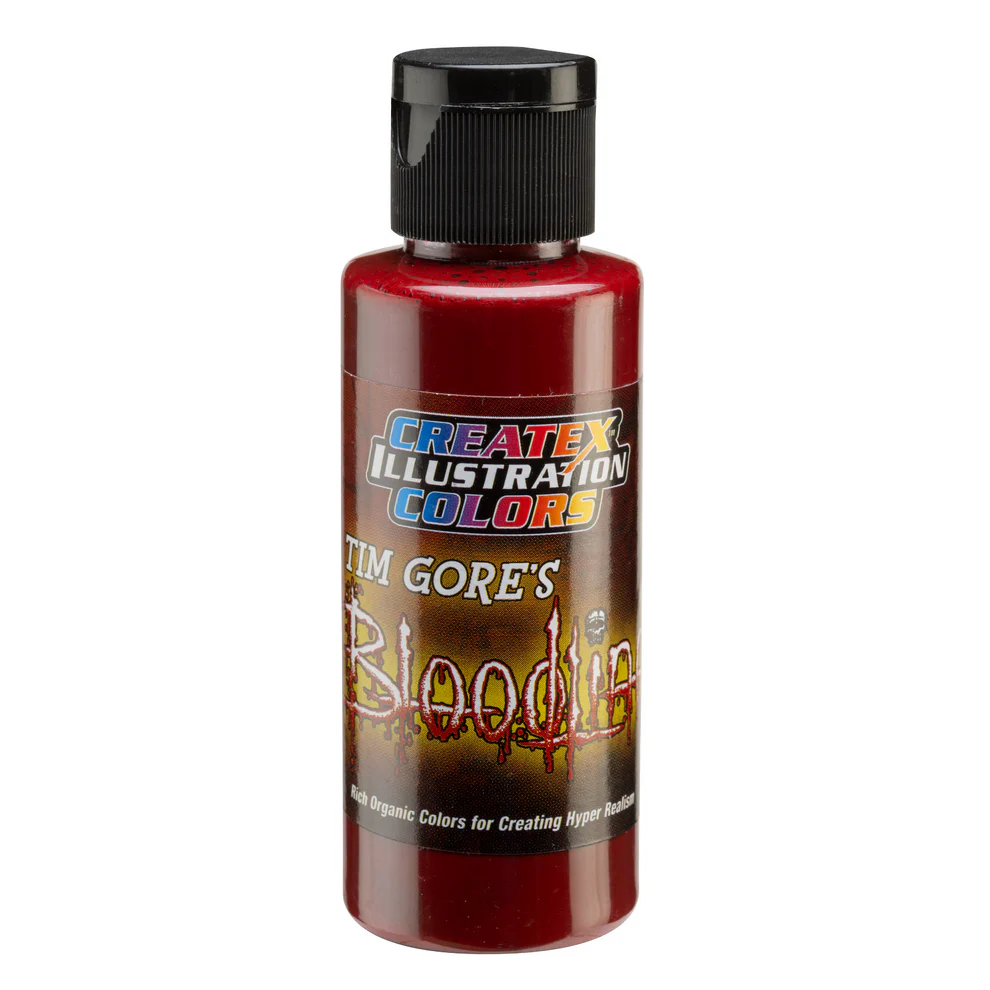 Ilustračná Karmínovo červená airbrush farba CreateX 5040 60 ml – Illustration Coagulated Crimson Bloodline